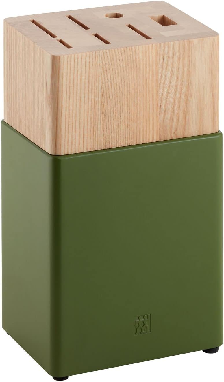 8 pz, set di Coltelli con Ceppo - Verde