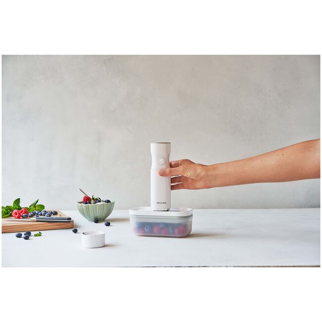 Fresh & Save Contenitore sottovuoto S, plastica, semi trasparente-grigio