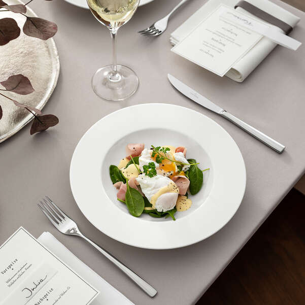 Royal Piatto fondo bianco, Ø24,8 cm, Premium Bone Porcelain
