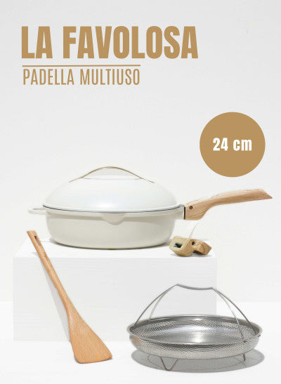La Favolosa padella 24 cm - colore bianco