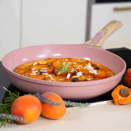 L'Incredibile padella 24 cm con manico rimovibile - color rosa cipria