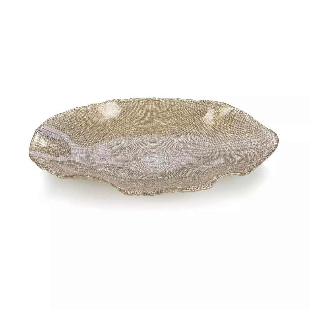 "Folies" centrotavola ovale - 5029 cm / Tortora