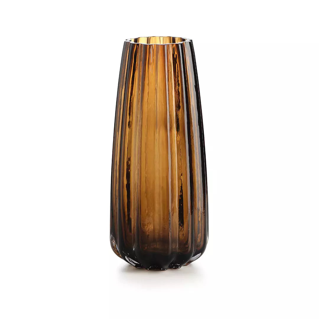 Oyster vaso basso - Ambra Ø 12,5 cm H 29 cm
