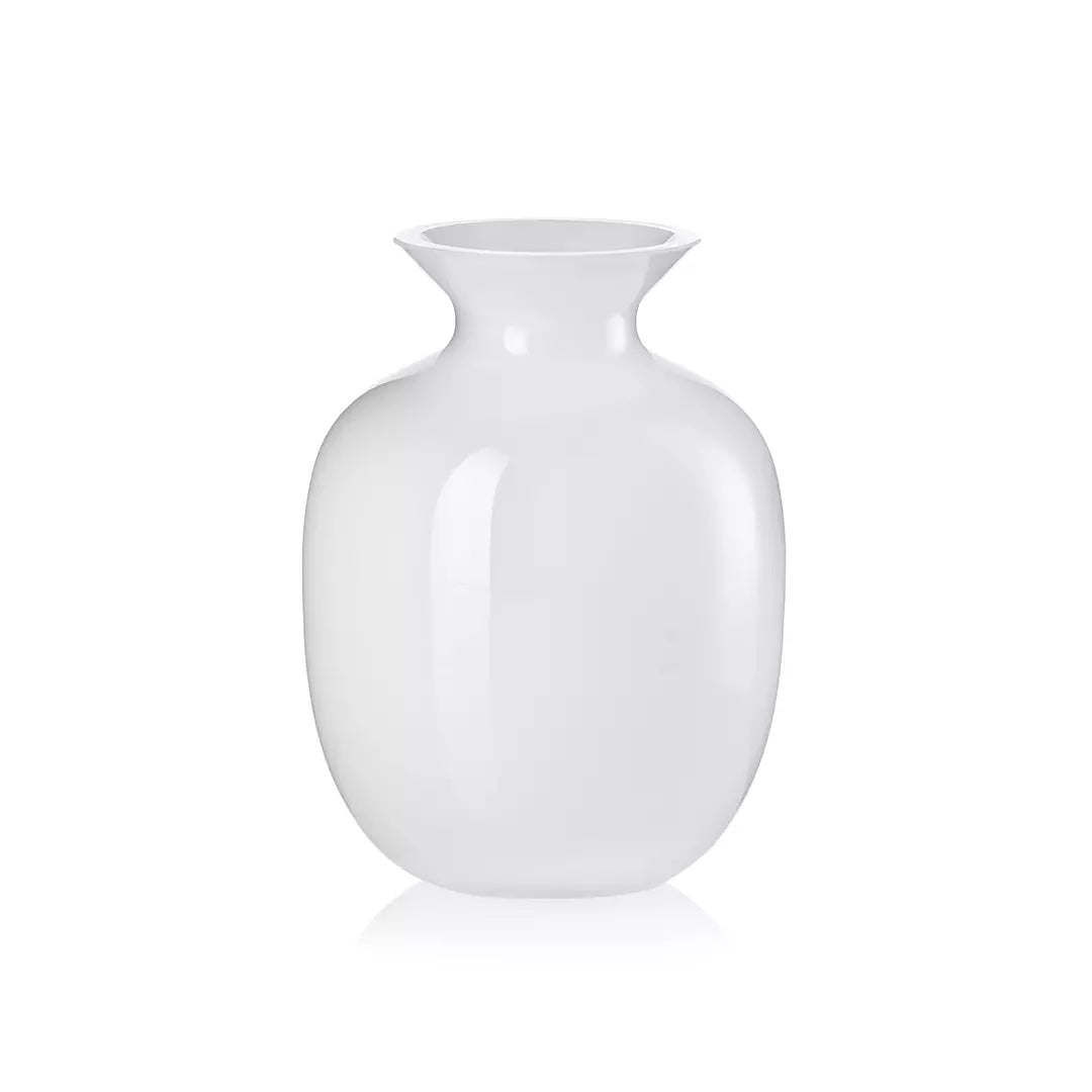 Rialto small vaso incamiciato - Bianco H 18,5 cm