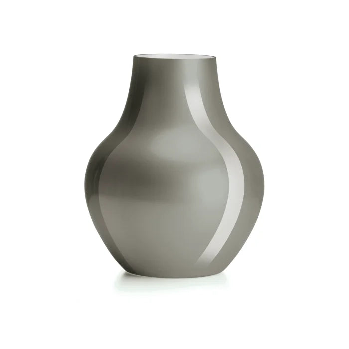 Soho Vaso H. 32 Cm. T/F Incamiciato Grigio Esterno Biancolatte Interno