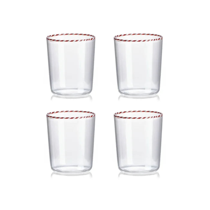 Sweet Set 4 Bicchieri In Borosilicato