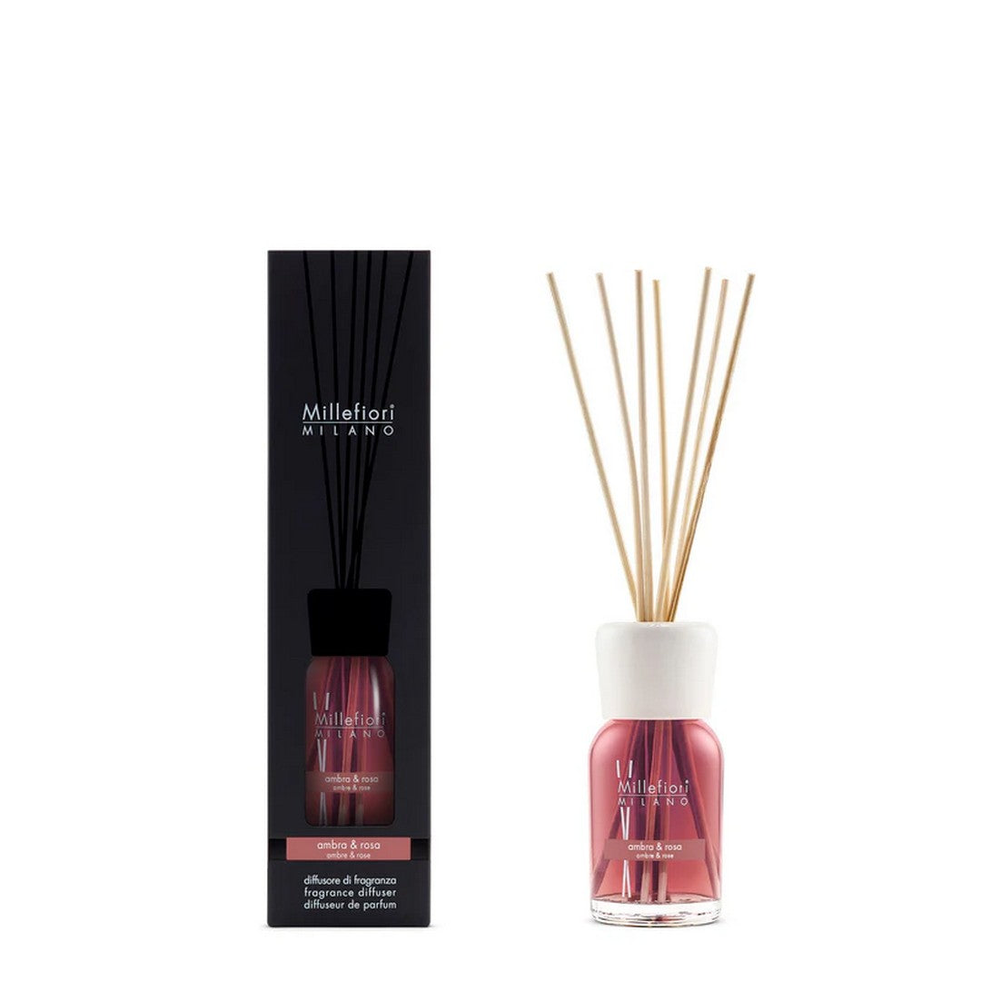 Millefiori Novità Diffusore A Bastoncini 500 Ml Ambra & Rosa - 7DIAR