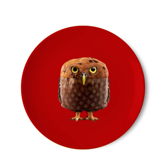 Piatto panettone in porcellana - decoro panettone