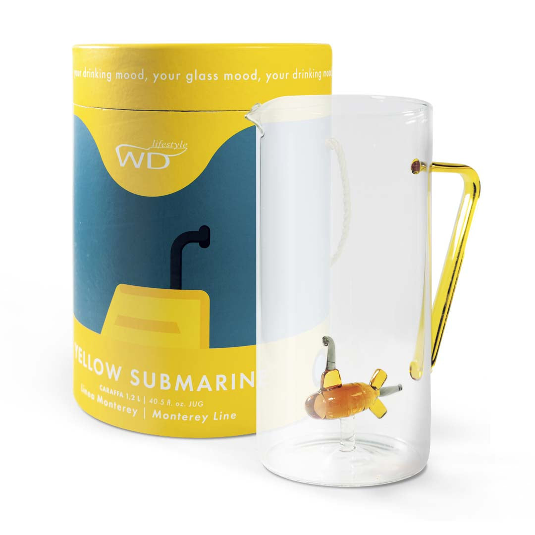 Wd Lifestyle Caraffa in vetro borosilicato Capacità 12 L Decoro sottomarino - WD