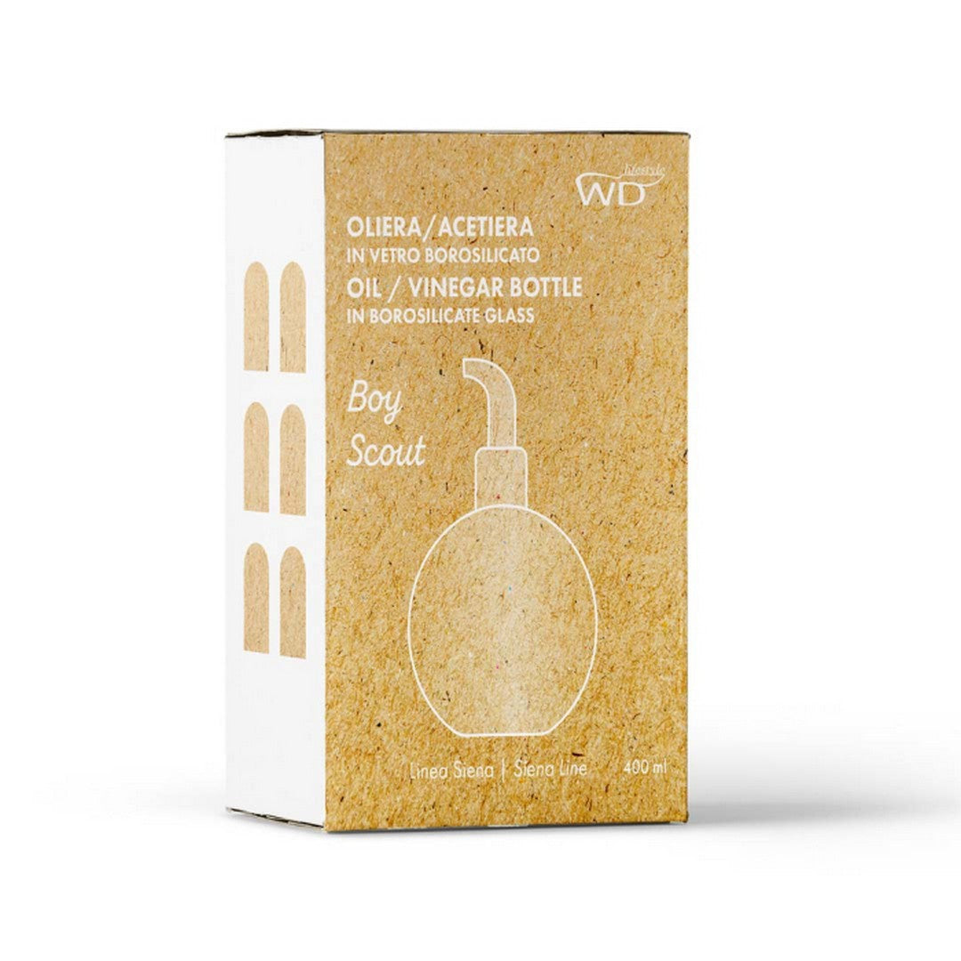 Wd Lifestyle Oliera /acetiera in vetro borosilicato Capacità 400 ml Forma Boy Sc