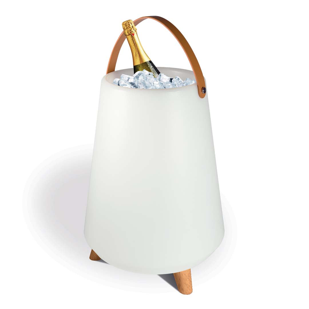 Speaker Rooftop bluetooth, lampada LED, WINE cooler - Bianco