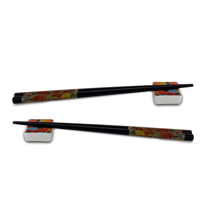 Wd Lifestyle Kit 2 coppie di bacchette e 2 poggia bacchette Decoro B - WD707B