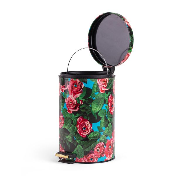 PATTUMIERA IN METALLO E PLASTICA "TOILETPAPER HOME" Ø 25 H. 39,5 - ROSES