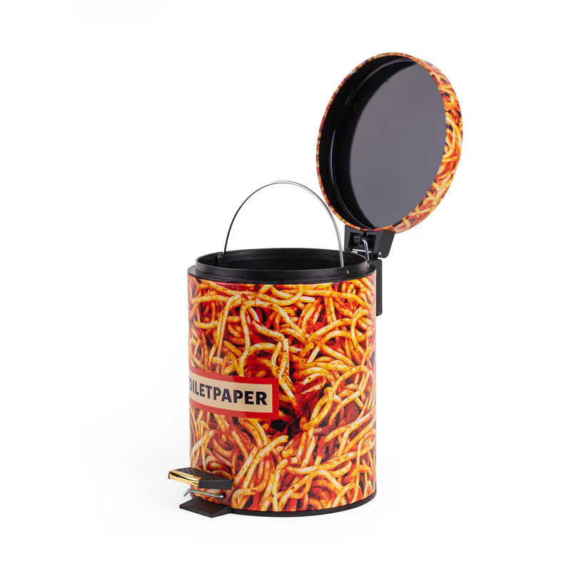 PATTUMIERA IN METALLO E PLASTICA"TOILETPAPER HOME"Ø20,27,5-SPAGHETTI