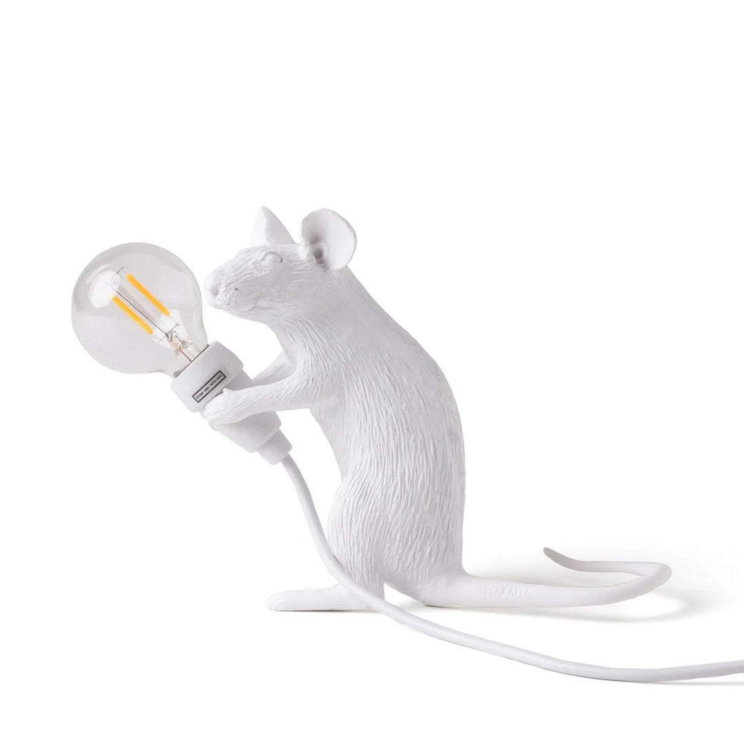 Seletti Lampada In Resina "Mouse Lamp-Mac" Cm.5X15 H.12,5 - Seduto Usb - 15221