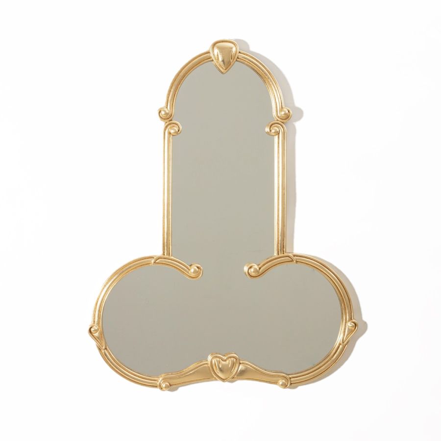 Seletti Specchio "Liberty Mirror" Man Con Cornice In Pu E Mdf - Cm.55.7X3X71.8 -