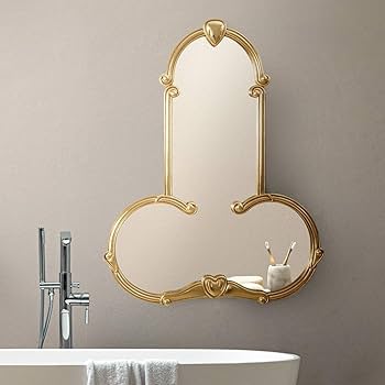 Seletti Specchio "Liberty Mirror" Man Con Cornice In Pu E Mdf - Cm.55.7X3X71.8 -