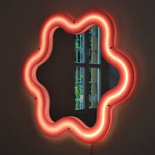 Supercurve Tiny Flower - Specchio Con Cornice Luminosa - 85.5cm X 77.5cm