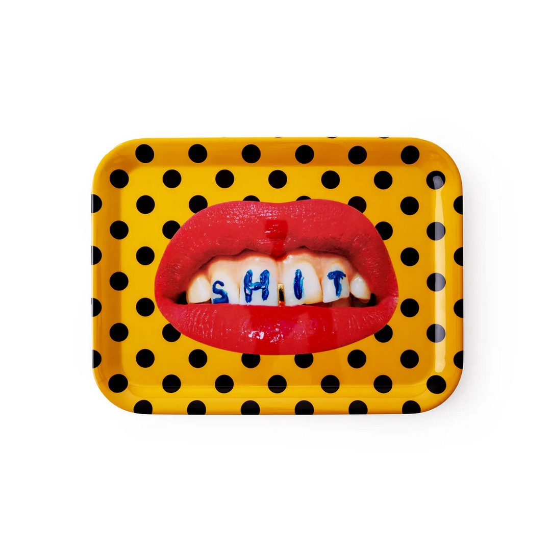 Seletti Vassoio In Melamina "Toiletpaper" Cm.32X43,5 - Shit - 19032