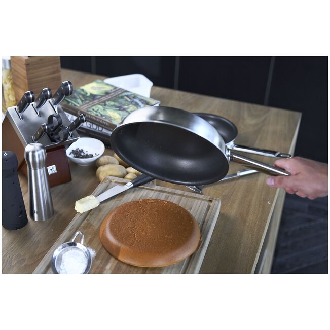 PRO Padella in Acciaio Inox 18/10 - 20 cm, Duraslide Ultra