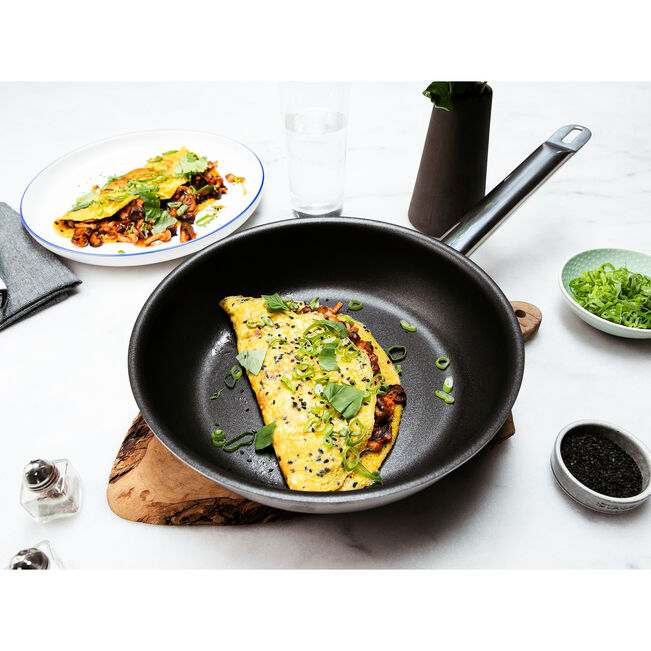 PRO Padella in Acciaio Inox 18/10 - 24 cm, Duraslide Ultra