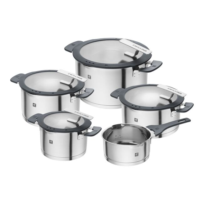 Simplify Set di pentole, 5-pz., acciaio inox