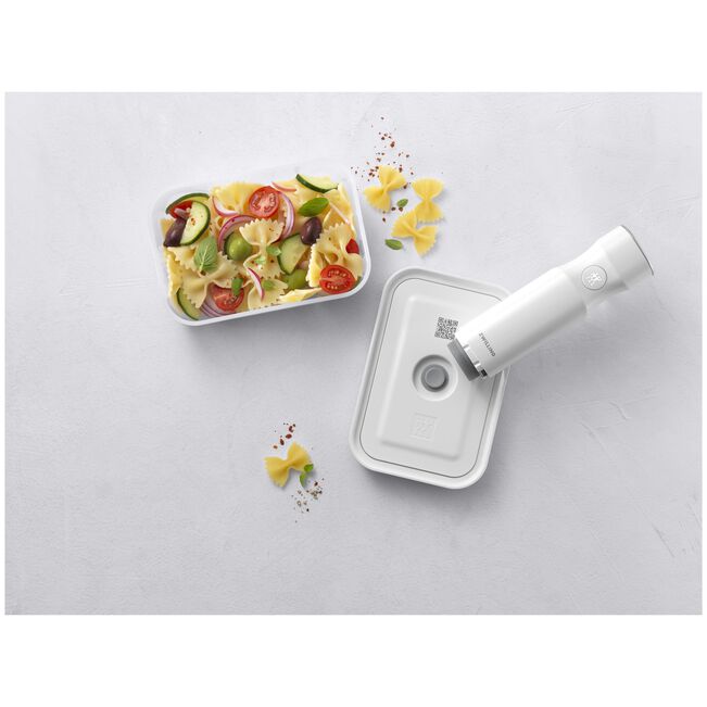 Fresh & Save Contenitore sottovuoto L, plastica, semi trasparente-grigio