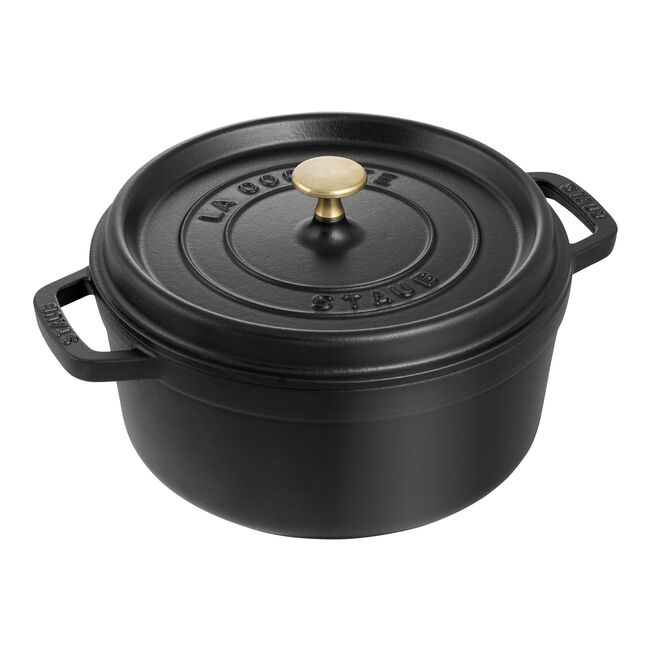 Cocotte rotonda - 28 cm, Nera