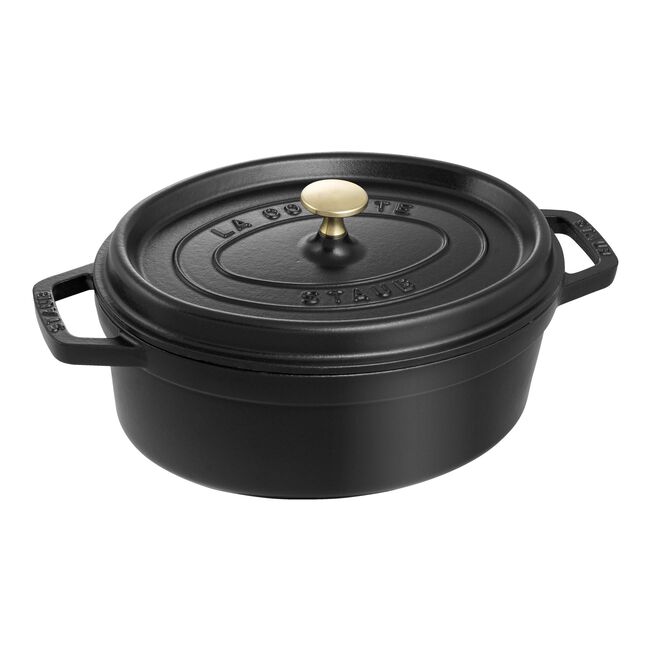 Cocotte ovale - 29 cm, Nera