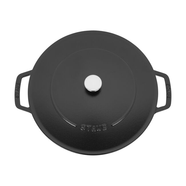 Tegame Chistera rotondo - 28 cm, nero