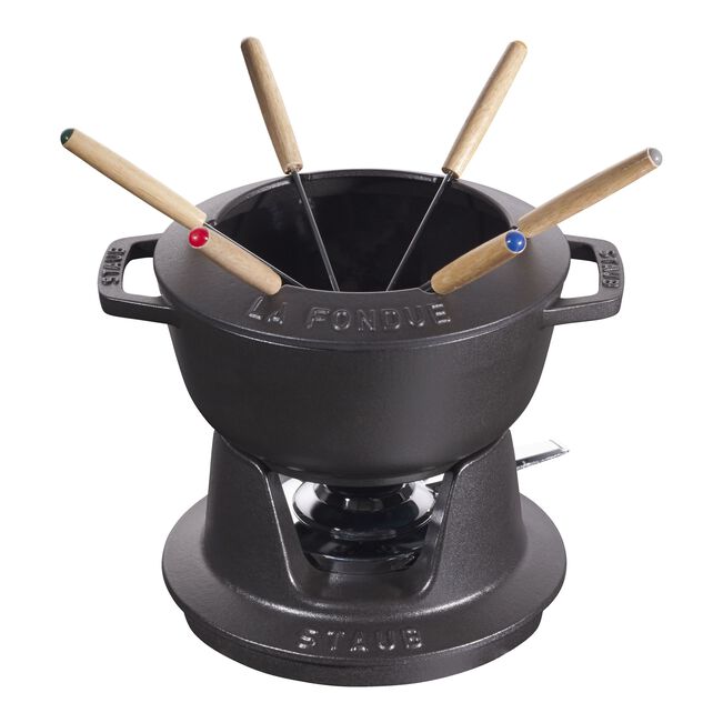 Set per fonduta, 10-pz. - Nero