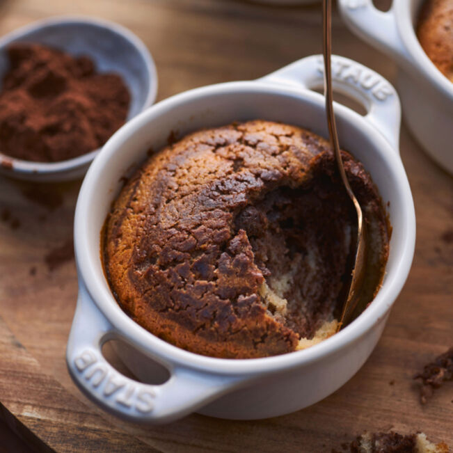 Mini cocotte rotonda - 10 cm, bianco