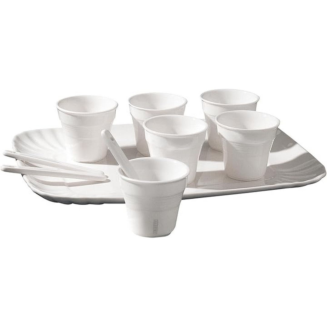Seletti Set 6 Bicchierini Caffe Porcellana 6 Palettine 1 Vassoio
