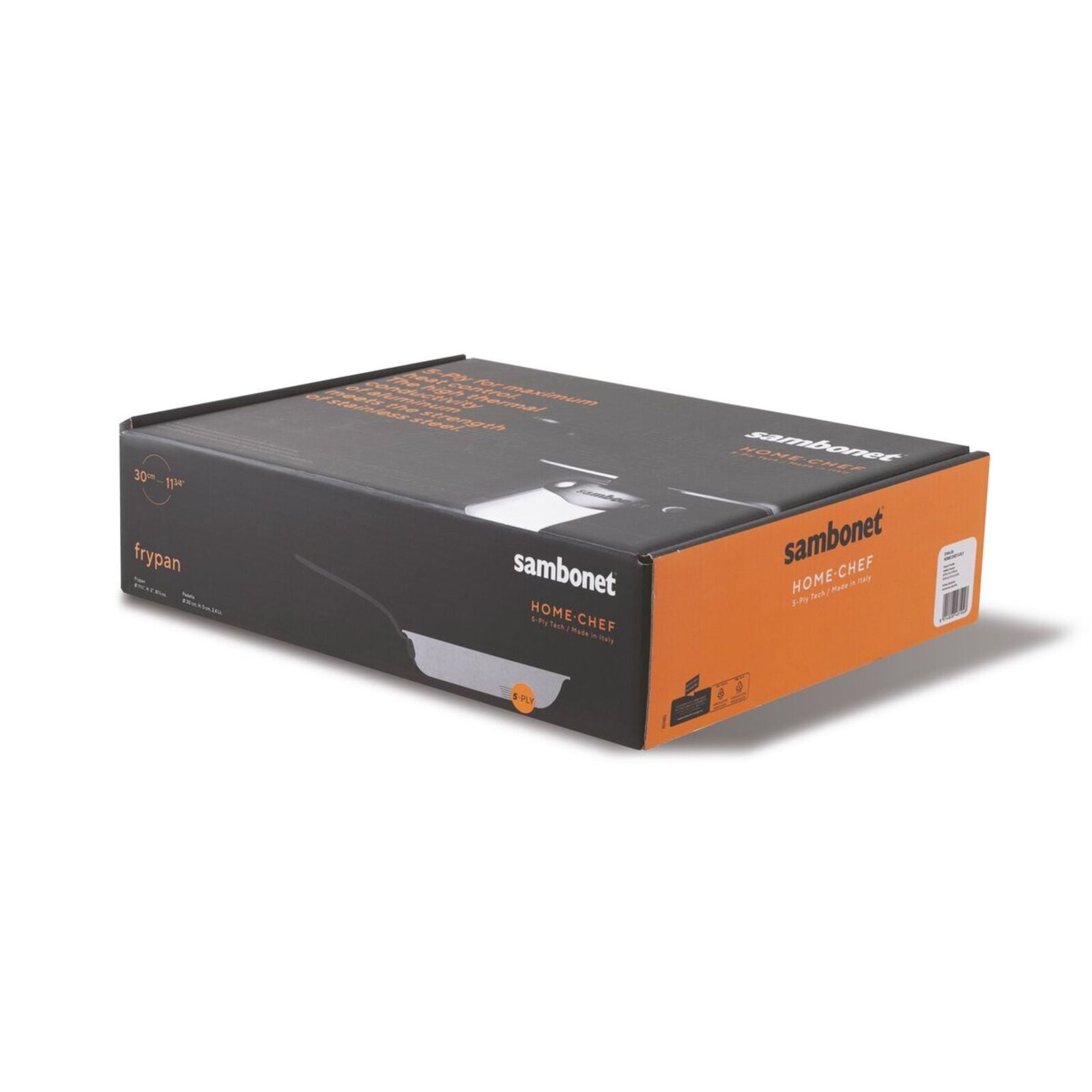 Padella 1 Manico Cm 30 H 5 Home Chef Inox