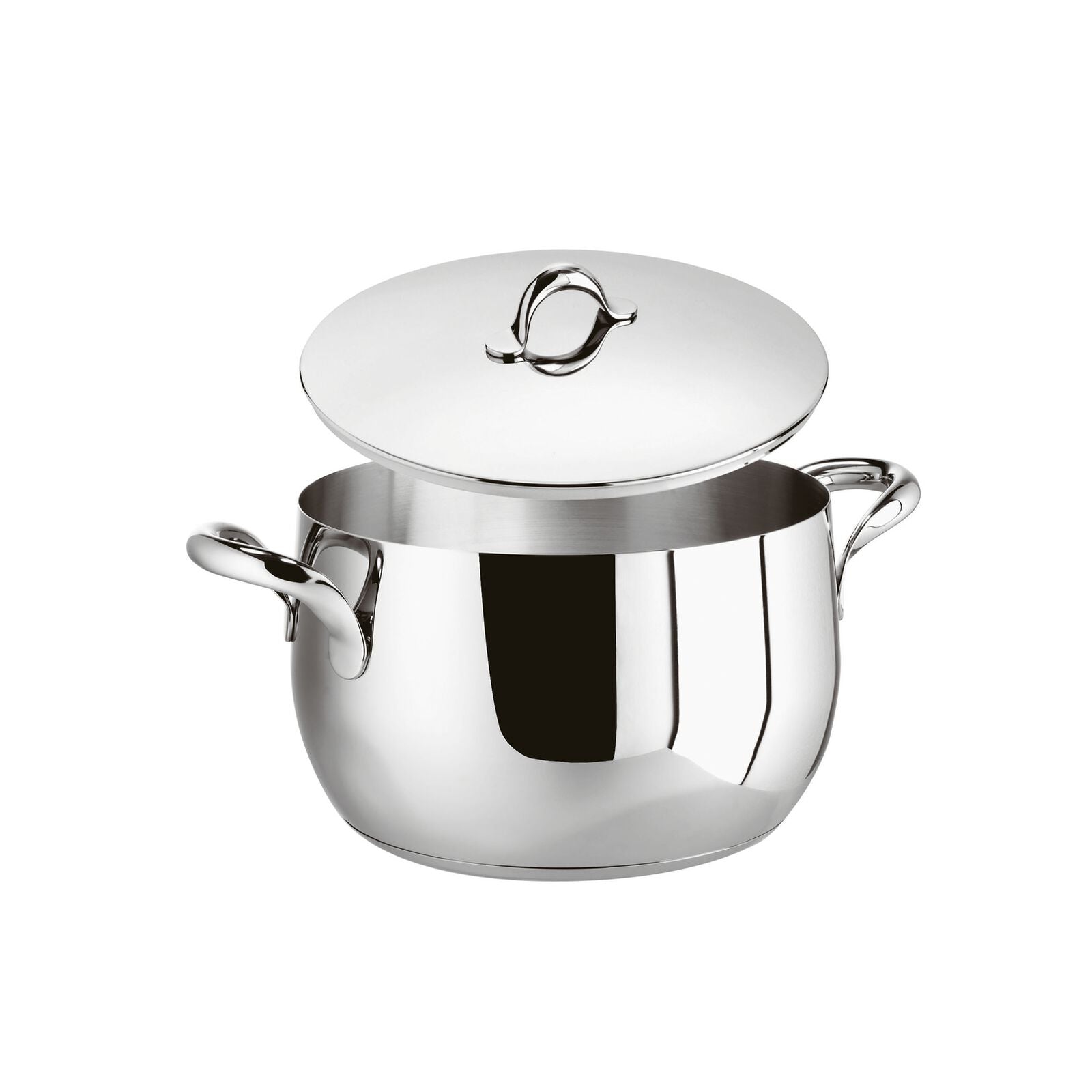 Casseruola Alta 2 M C/Cop Cm 16 Kikka Inox