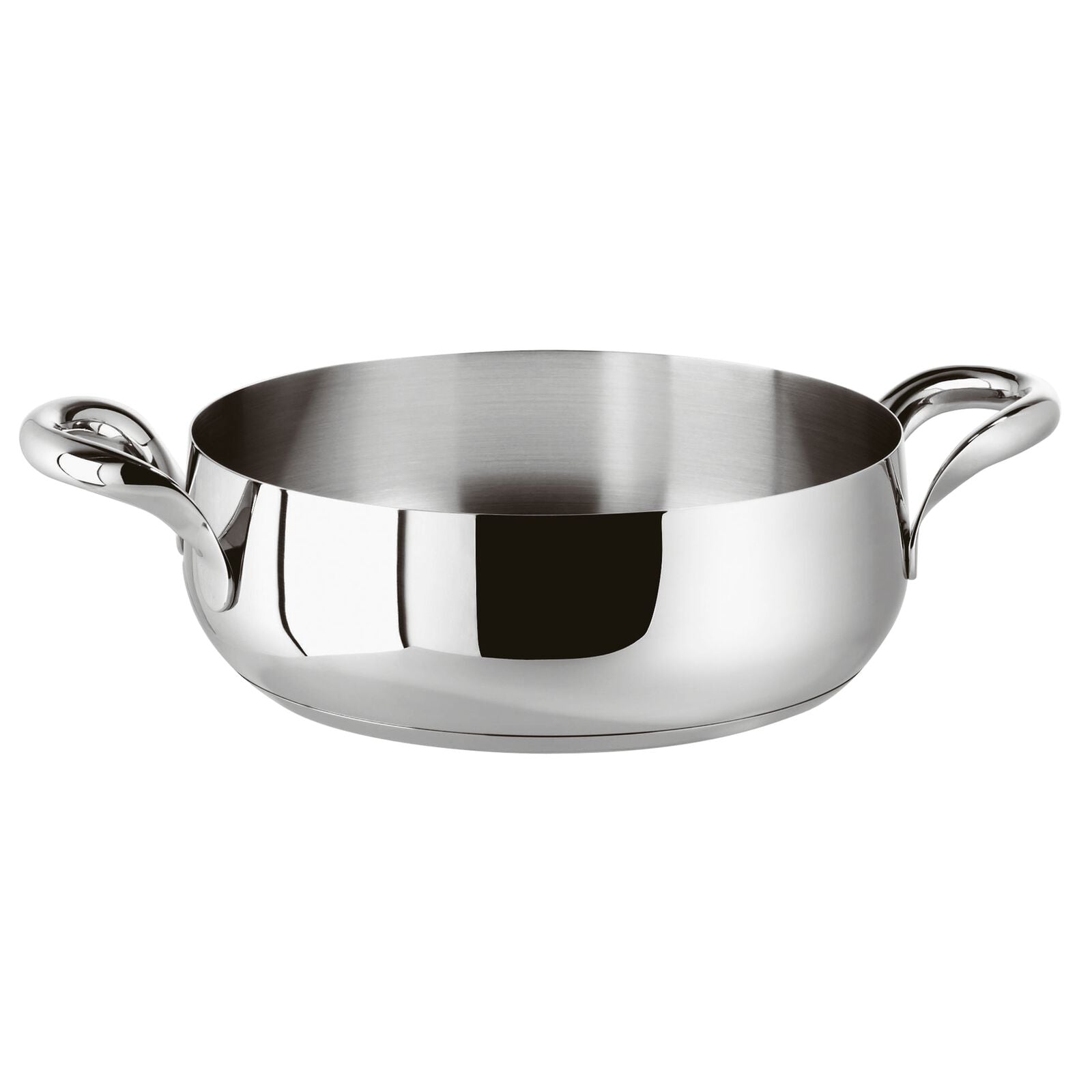 Casseruola Bassa 2 Maniglie Cm 28 Kikka Inox