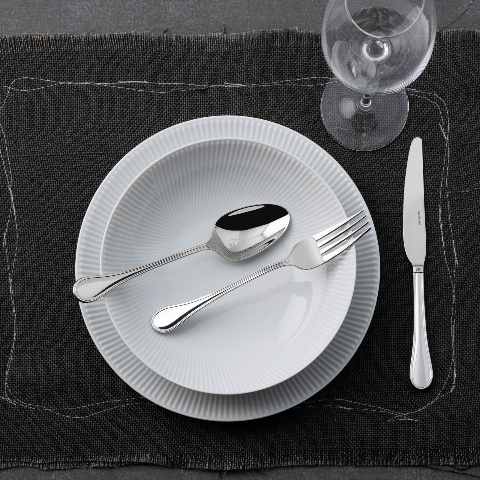 Royal - servizio tavola 36 posate monoblocco - in acciaio inox
