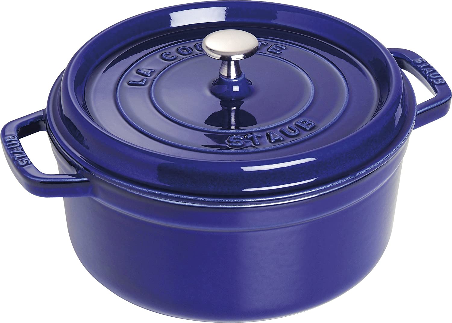 Cocotte rotonda - 24 cm, blu scuro