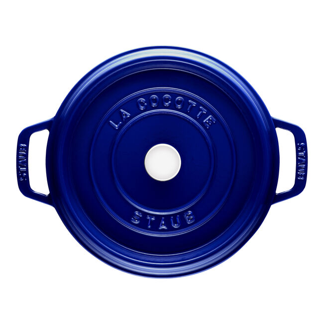 Cocotte rotonda - 24 cm, blu scuro