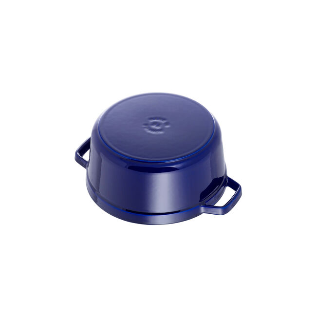 Cocotte rotonda - 24 cm, blu scuro