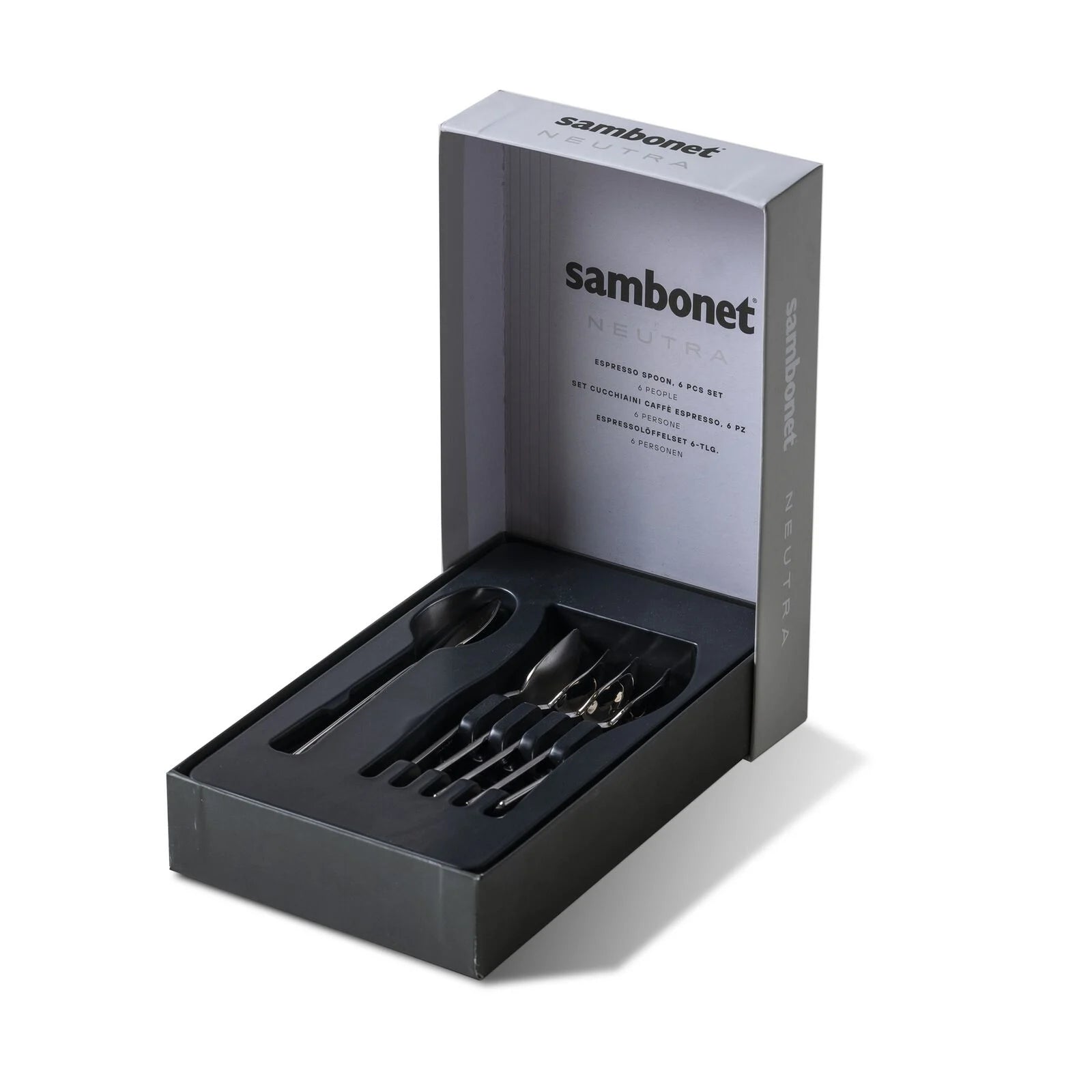 Sambonet Confezione Regalo 6 Cucchiaini Moka Neutra Inox