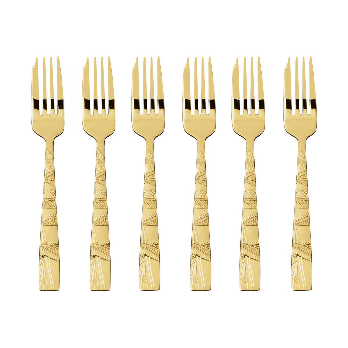 Confezione Regalo Sambonet 6 Forchette Dolce Jungle Pvd Oro - 52767GA5