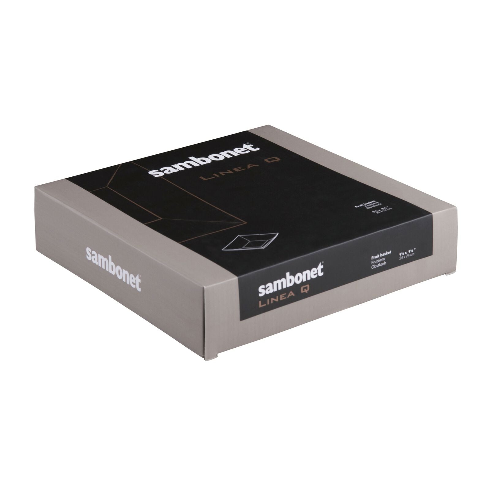 Sambonet Fruttiera Quadra Cm 24 Linea Q Inox