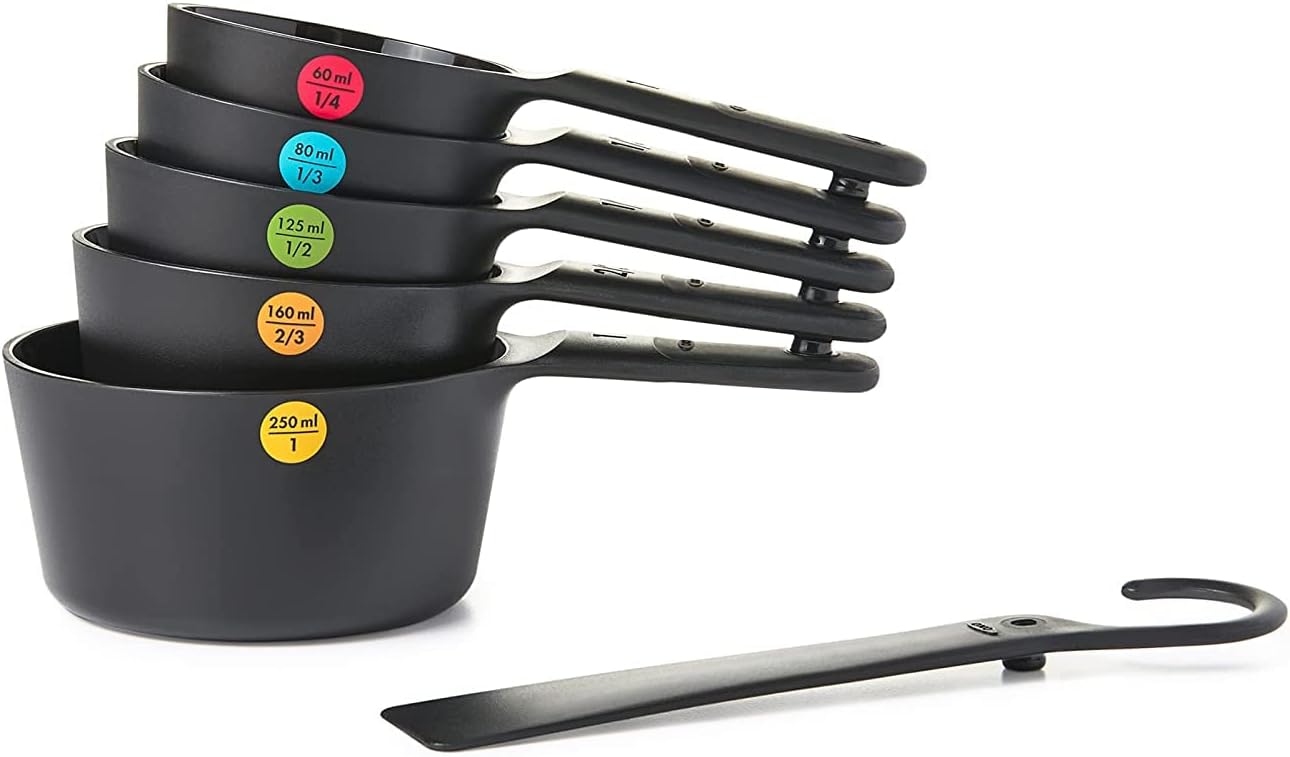 Set di Tazze da Misurazione e Dosaggio / 6pz / NERO