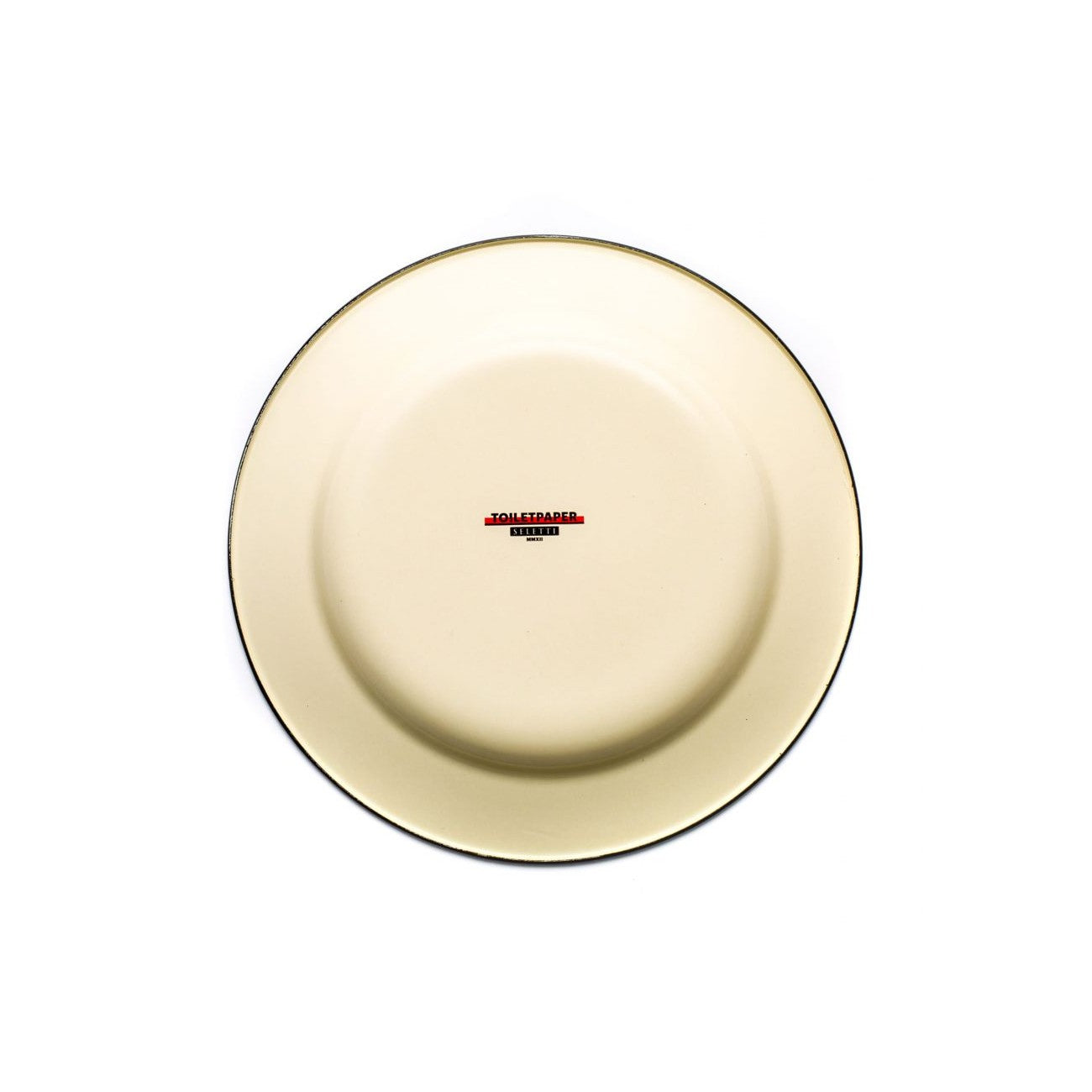 PIATTO IN METALLO SMALTATO "TOILETPAPER" Cm.26 - DITA
