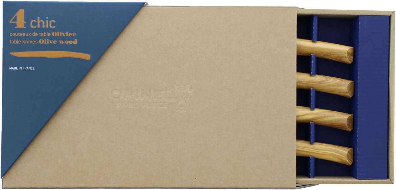 Coltelli Kit Tavola - Cofanetto di ulivo Table Chic