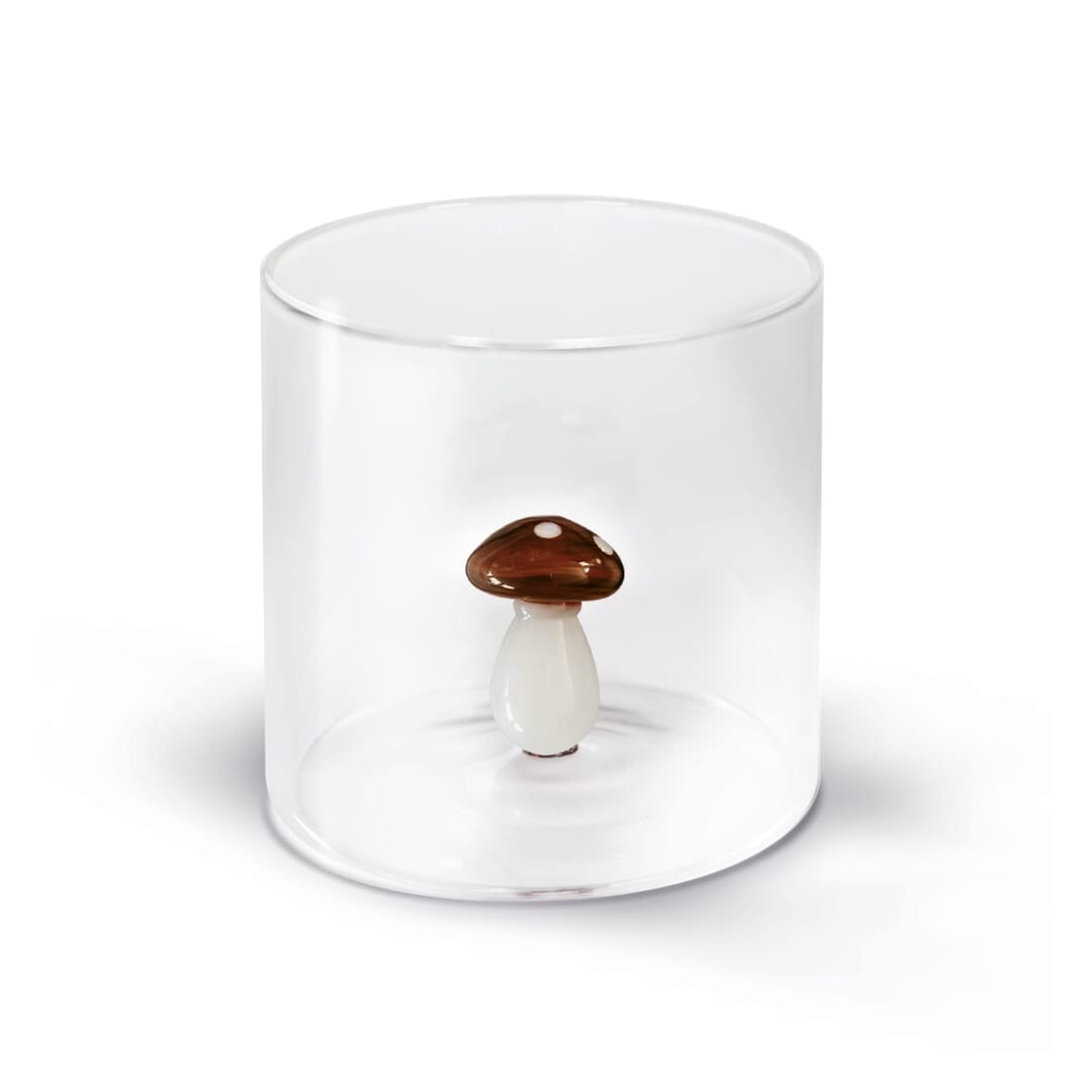 Wd Lifestyle Bicchiere Fungo In Vetro Borosilicato 250 Ml