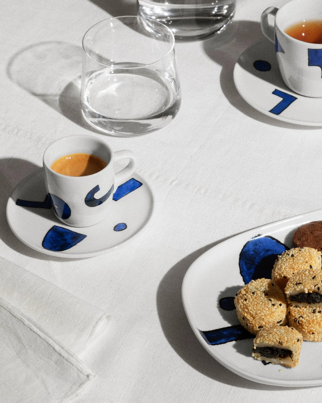 Itsumo - Yunoki Ware - Set 4 tazze da caffè con sottotazza