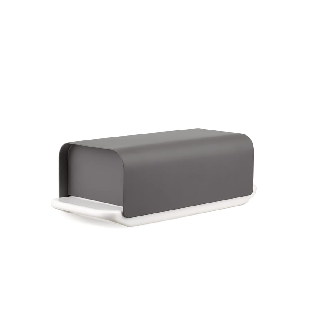 Alessi Mattina Bg04 Burriera Porcellana Design Coperchio Acciaio Inossidabile Co