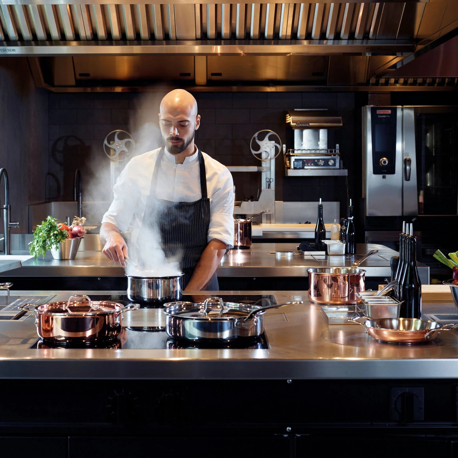 Serie 12200 Casseruola bassa in Acciaio inox, Alluminio - 24 cm